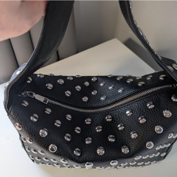 Studded Black Handbag - Picture 4 of 5
